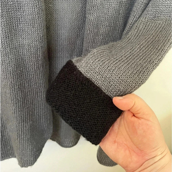 Wooden Ships Paola Buendia Sz S/M Anthropologie Gray Open Cardigan Lightweight - Picture 6 of 11